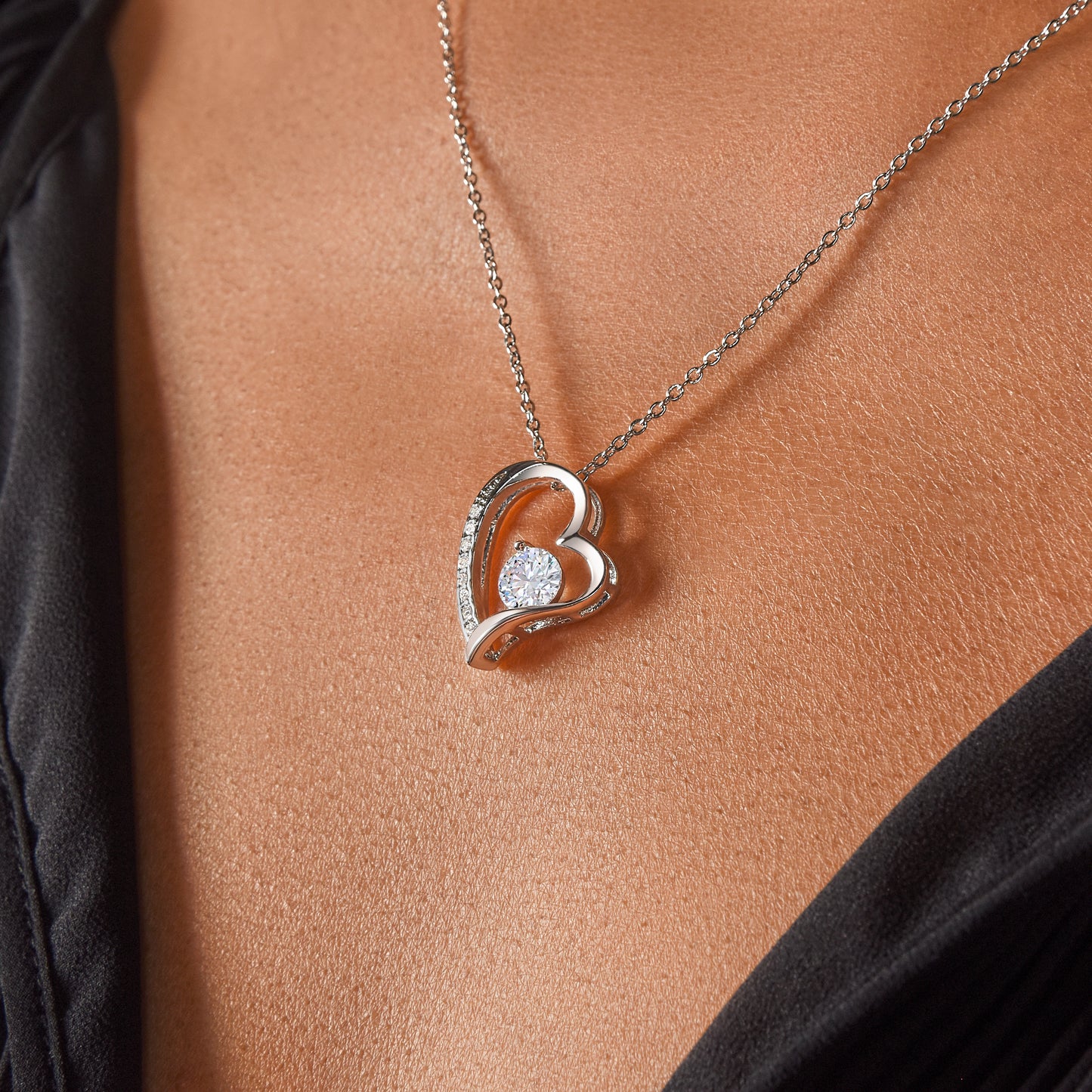 "My Beautiful Wife" | Crystal Heart Necklace