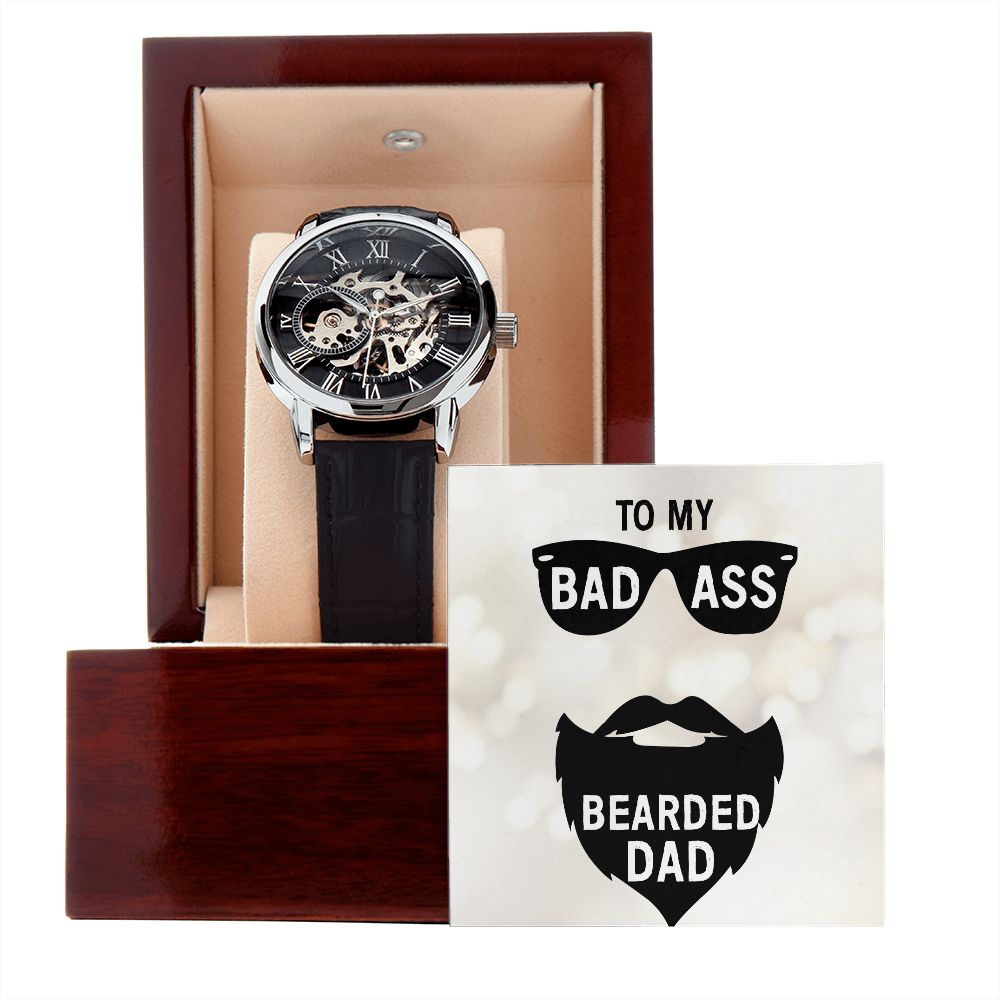 "To My BAB Dad" | Luxury Openwork Watch