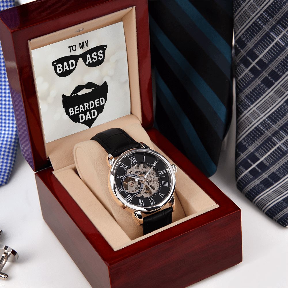 "To My BAB Dad" | Luxury Openwork Watch