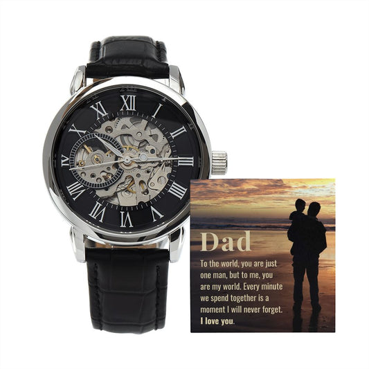"Dad" | Luxury Openwork Watch