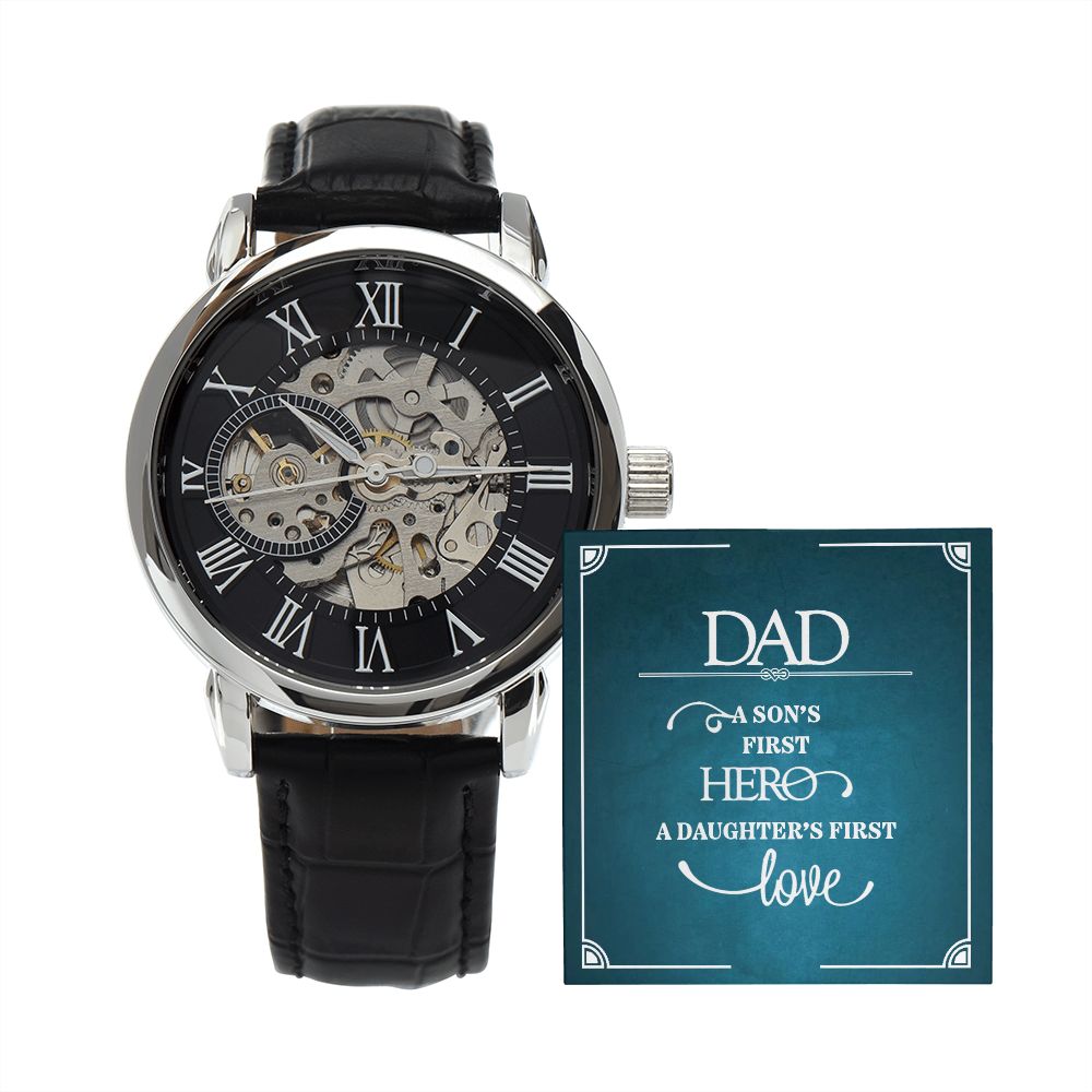 "To Dad" | Luxury Openwork Watch