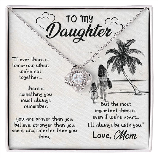 "To My Daughter" | Love Knot Necklace