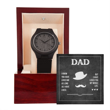 "My Dad" | Natural Wood Watch