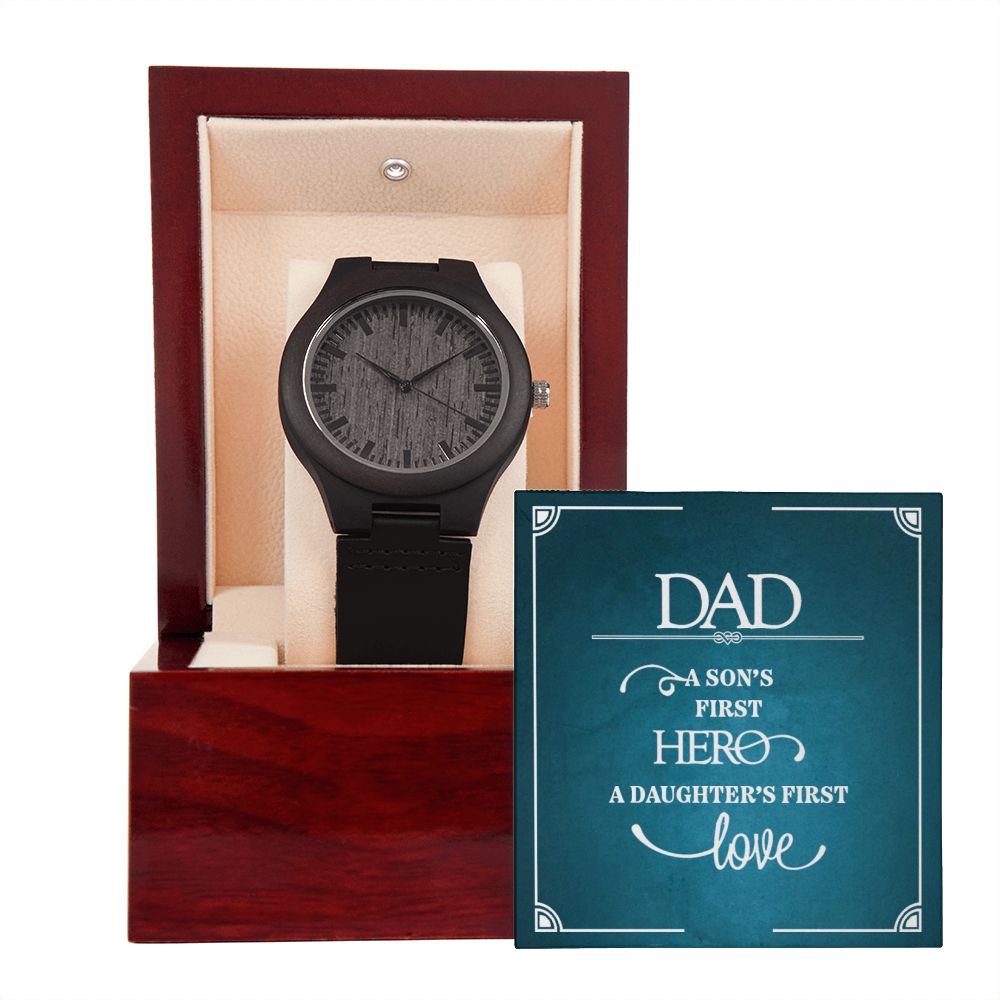 "Dad" | Natural Wood Watch