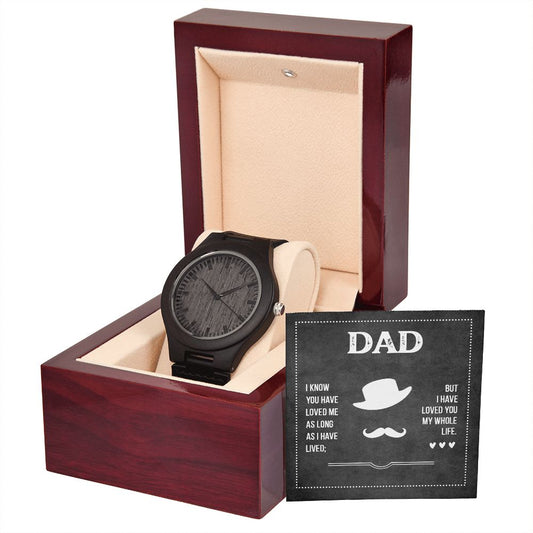 "My Dad" | Natural Wood Watch