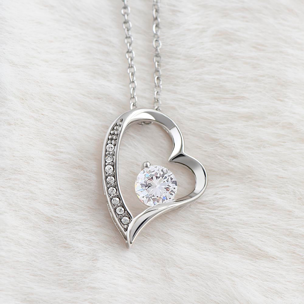 "To My Daughter" | Crystal Clear Heart Necklace