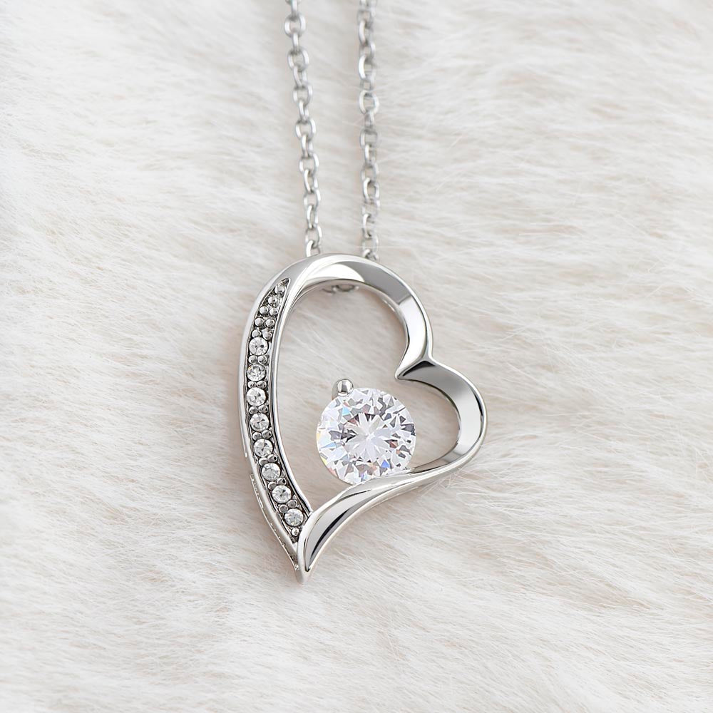 "To My Soulmate" | Crystal Clear Heart Necklace